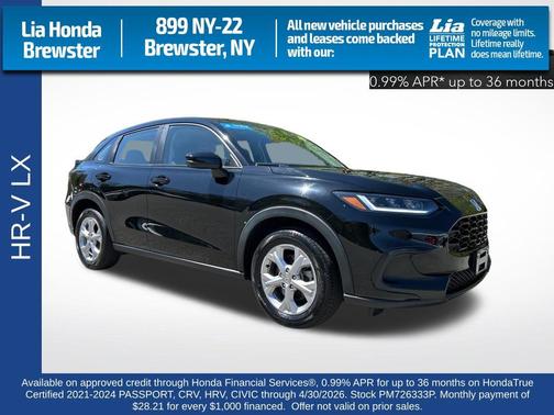 Crystal Black Pearl 2023 Honda HR-V LX