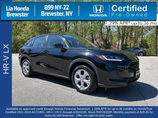 Crystal Black Pearl 2023 Honda HR-V LX