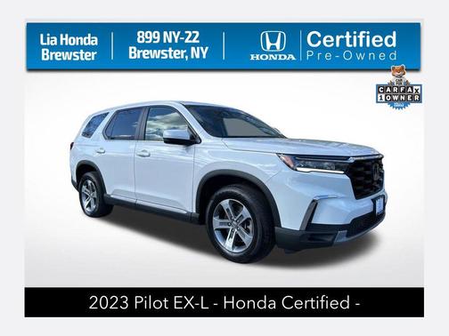 Platinum White Pearl 2023 Honda Pilot AWD EX-L 8 Passenger