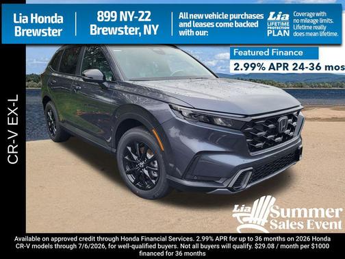 Meteorite Gray Metallic 2026 Honda CR-V EX-L AWD