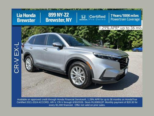 Gray 2024 Honda CR-V EX-L AWD