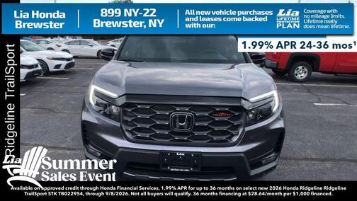 Modern Steel Metallic 2026 Honda Ridgeline TrailSport