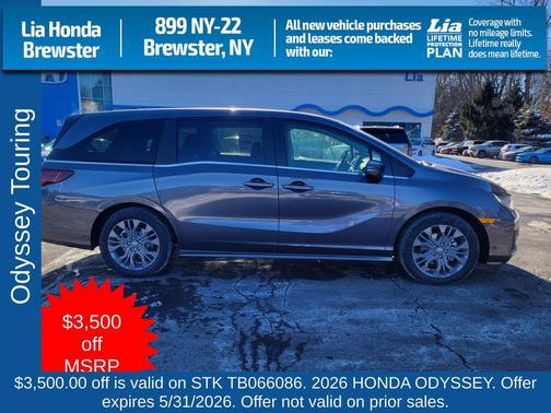Modern Steel Metallic 2026 Honda Odyssey Touring