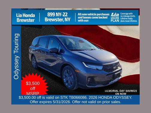 Modern Steel Metallic 2026 Honda Odyssey Touring