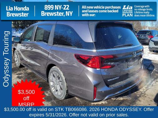 Modern Steel Metallic 2026 Honda Odyssey Touring