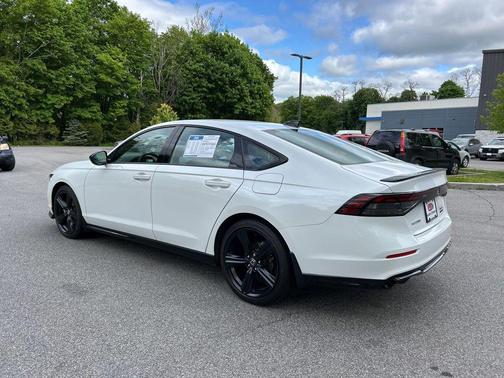 Platinum White Pearl 2025 Honda Accord Hybrid Sport-L