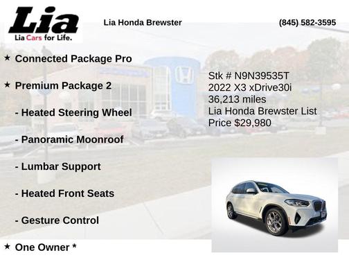 2022 BMW X3 xDrive30i