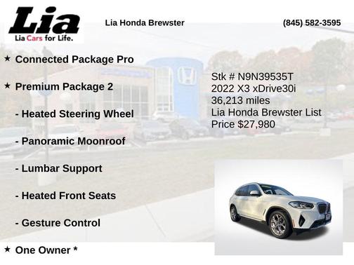 2022 BMW X3 xDrive30i