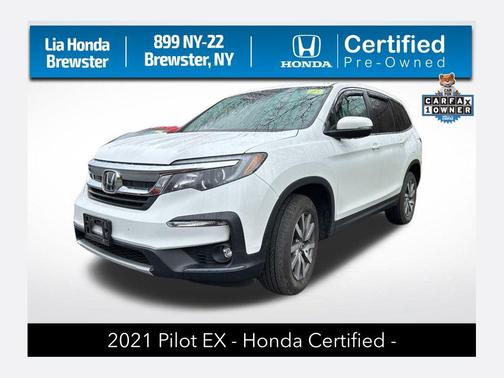 Platinum White Pearl 2021 Honda Pilot AWD EX