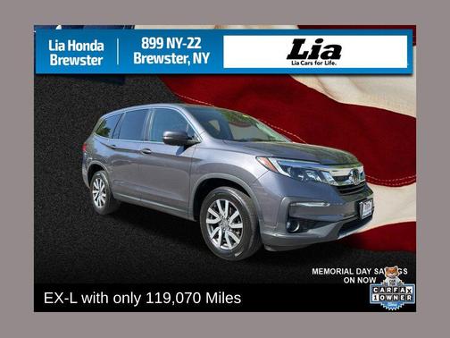 Gray 2021 Honda Pilot AWD EX-L