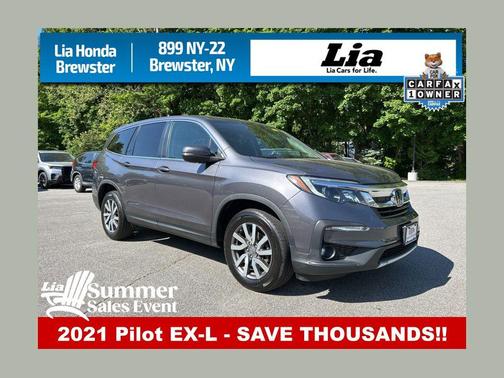 Gray 2021 Honda Pilot AWD EX-L