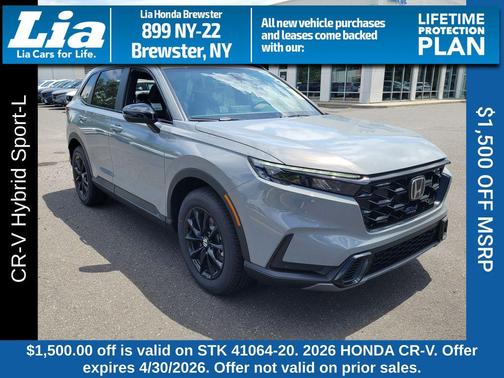 Urban Gray Pearl 2026 Honda CR-V Hybrid Sport-L AWD