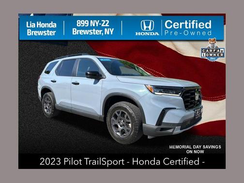 Sonic Gray Pearl 2023 Honda Pilot AWD TrailSport