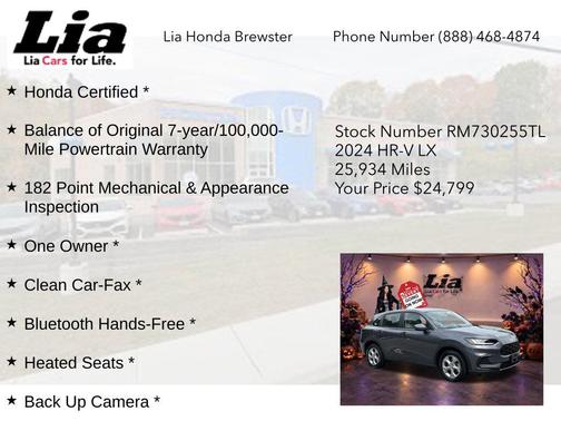 Modern Steel Metallic 2024 Honda HR-V LX