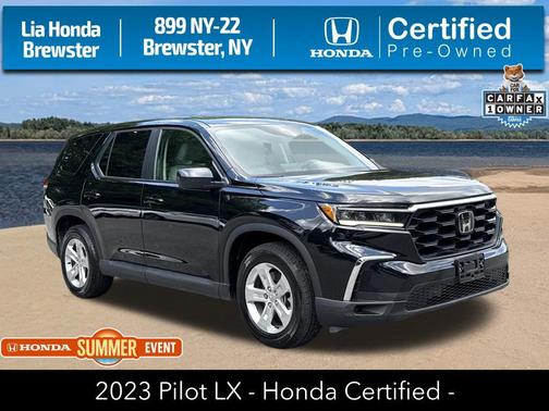 Crystal Black Pearl 2023 Honda Pilot AWD LX