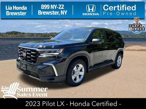 Crystal Black Pearl 2023 Honda Pilot AWD LX