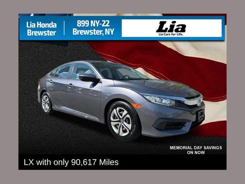 Modern Steel Metallic 2016 Honda Civic LX