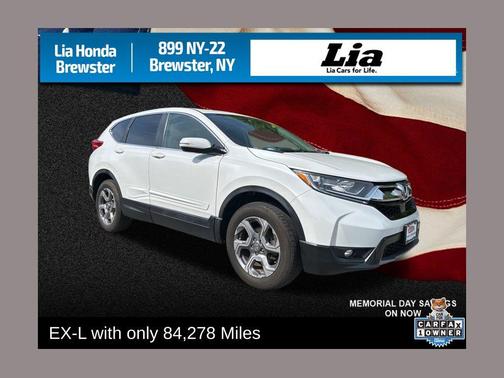 Platinum White Pearl 2019 Honda CR-V EX-L