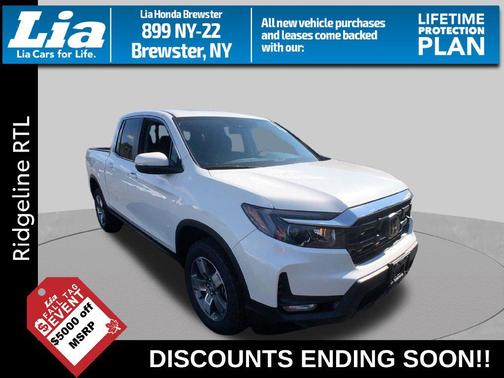 Platinum White Pearl 2026 Honda Ridgeline RTL