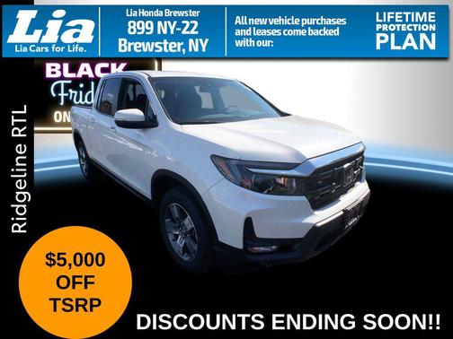 Platinum White Pearl 2026 Honda Ridgeline RTL