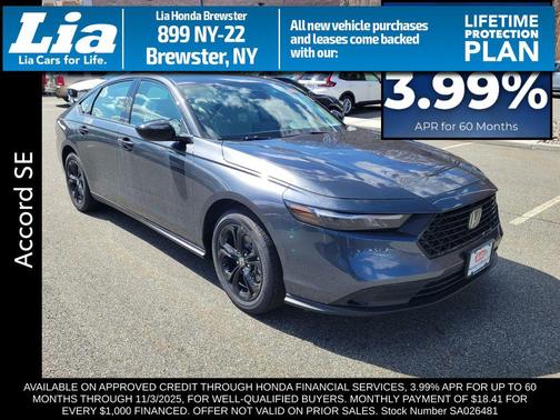 2025 Honda Accord Sport SE 1.5T