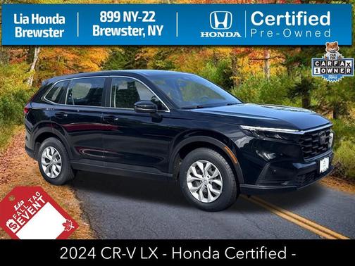 Crystal Black Pearl 2024 Honda CR-V LX AWD
