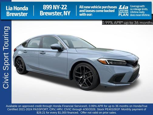 Boost Blue Pearl 2023 Honda Civic Sport Touring