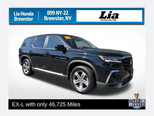 Crystal Black Pearl 2024 Honda Pilot EX-L