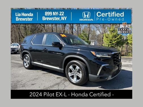 Crystal Black Pearl 2024 Honda Pilot EX-L