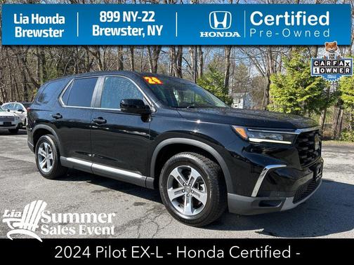 Crystal Black Pearl 2024 Honda Pilot EX-L