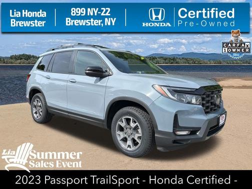 Sonic Gray Pearl 2023 Honda Passport AWD TrailSport