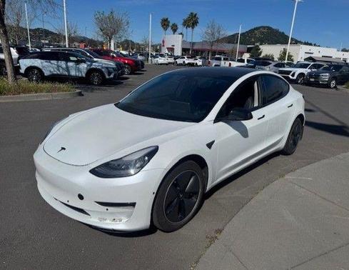 White 2019 Tesla Model 3 Long Range