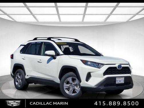 White 2022 Toyota RAV4 Hybrid LE