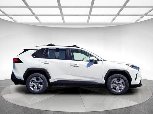 White 2022 Toyota RAV4 Hybrid LE