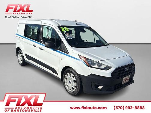 Frozen White 2020 Ford Transit Connect XL Cargo Van