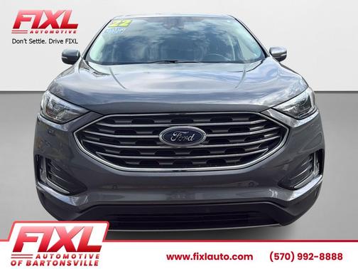 Carbonized Gray Metallic 2022 Ford Edge Titanium