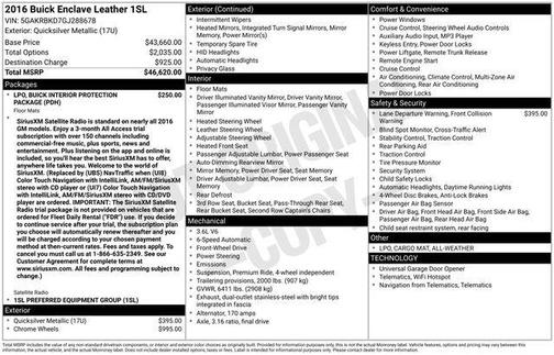2016 Buick Enclave Leather