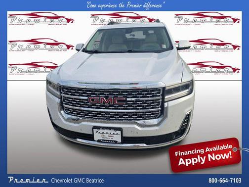 White Frost Tricoat 2023 GMC Acadia Denali