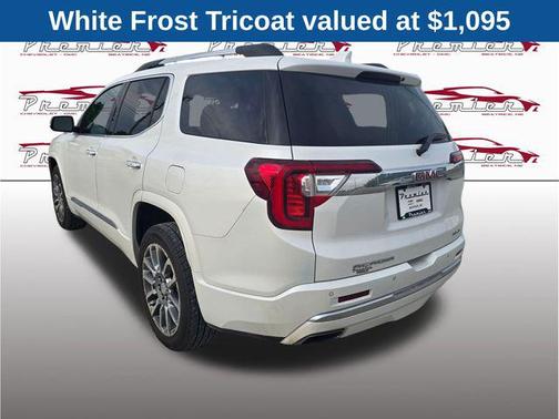 White Frost Tricoat 2023 GMC Acadia Denali