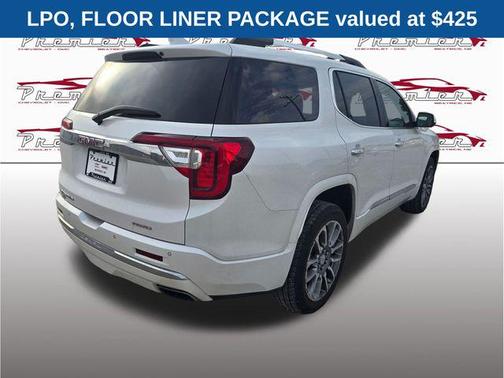 White Frost Tricoat 2023 GMC Acadia Denali