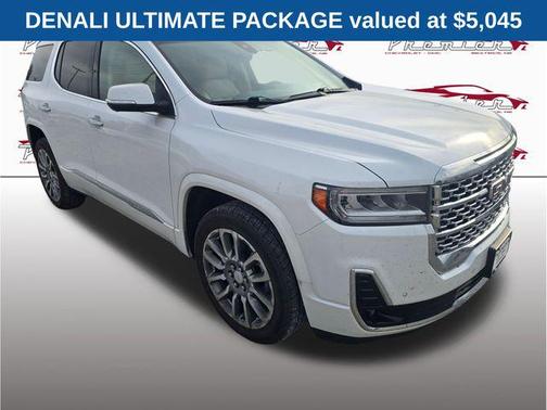 White Frost Tricoat 2023 GMC Acadia Denali