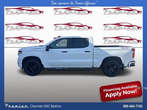 Summit White 2026 Chevrolet Silverado 1500 Custom