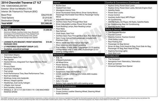 2014 Chevrolet Traverse 1LT