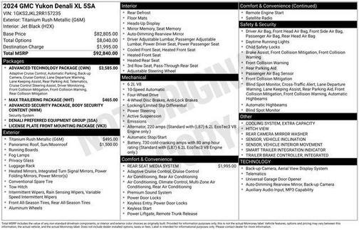 2024 GMC Yukon XL Denali