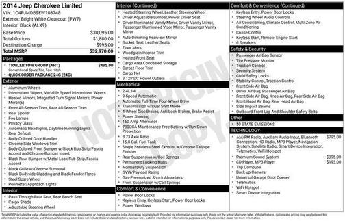 2014 Jeep Cherokee Limited