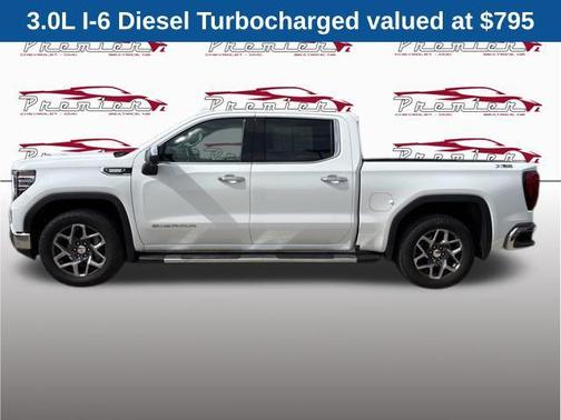 Summit White 2024 GMC Sierra 1500 SLT