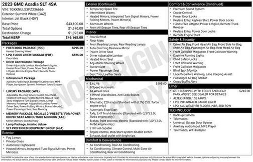 2023 GMC Acadia AWD SLT