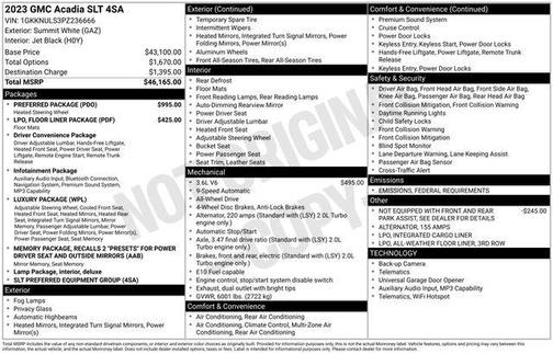 2023 GMC Acadia AWD SLT