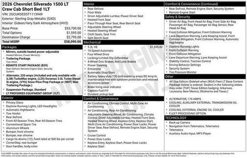 2026 Chevrolet Silverado 1500 LT