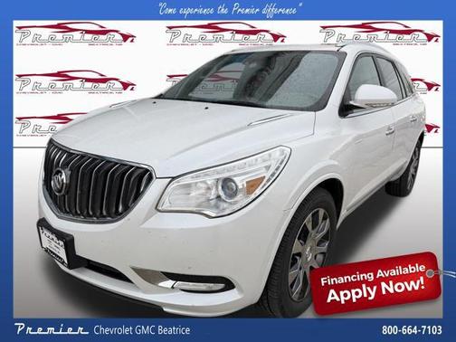White Frost Tricoat 2017 Buick Enclave Leather